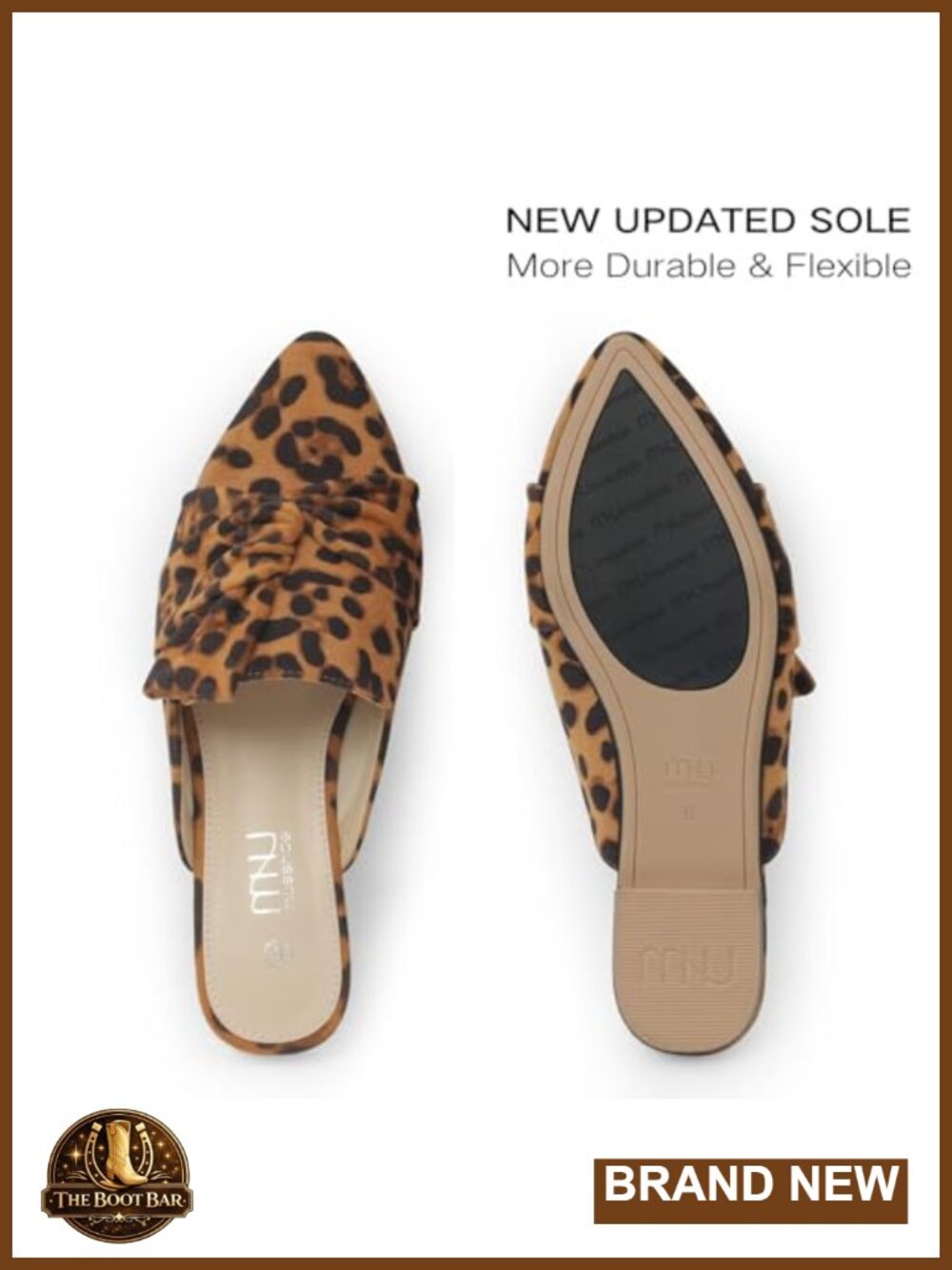 MUSSHOE Comfort Mules Pointed Toe Slip On Business Casual Flats - Picture 4 of 6
